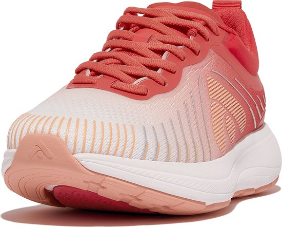 FitFlop FFRUNNER Ombre-Edition Mesh Running Sneakers ROOD - Maat 40