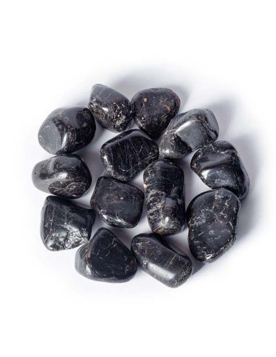 Stones & Bones® - Toermalijn trommelsteen - maat 3