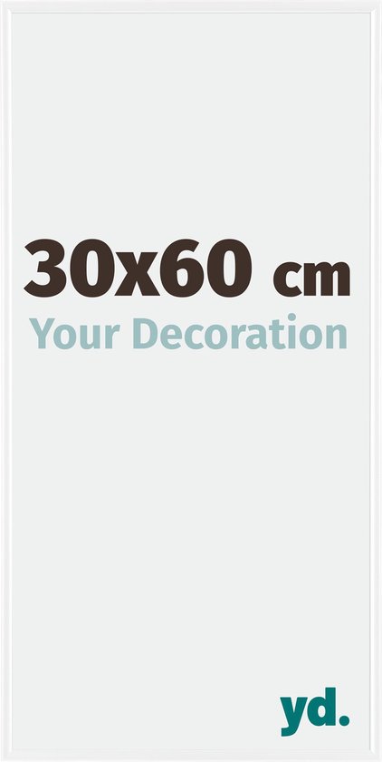 Cadre Photo Your Decoration Evry - 30x60cm - Wit Brillant