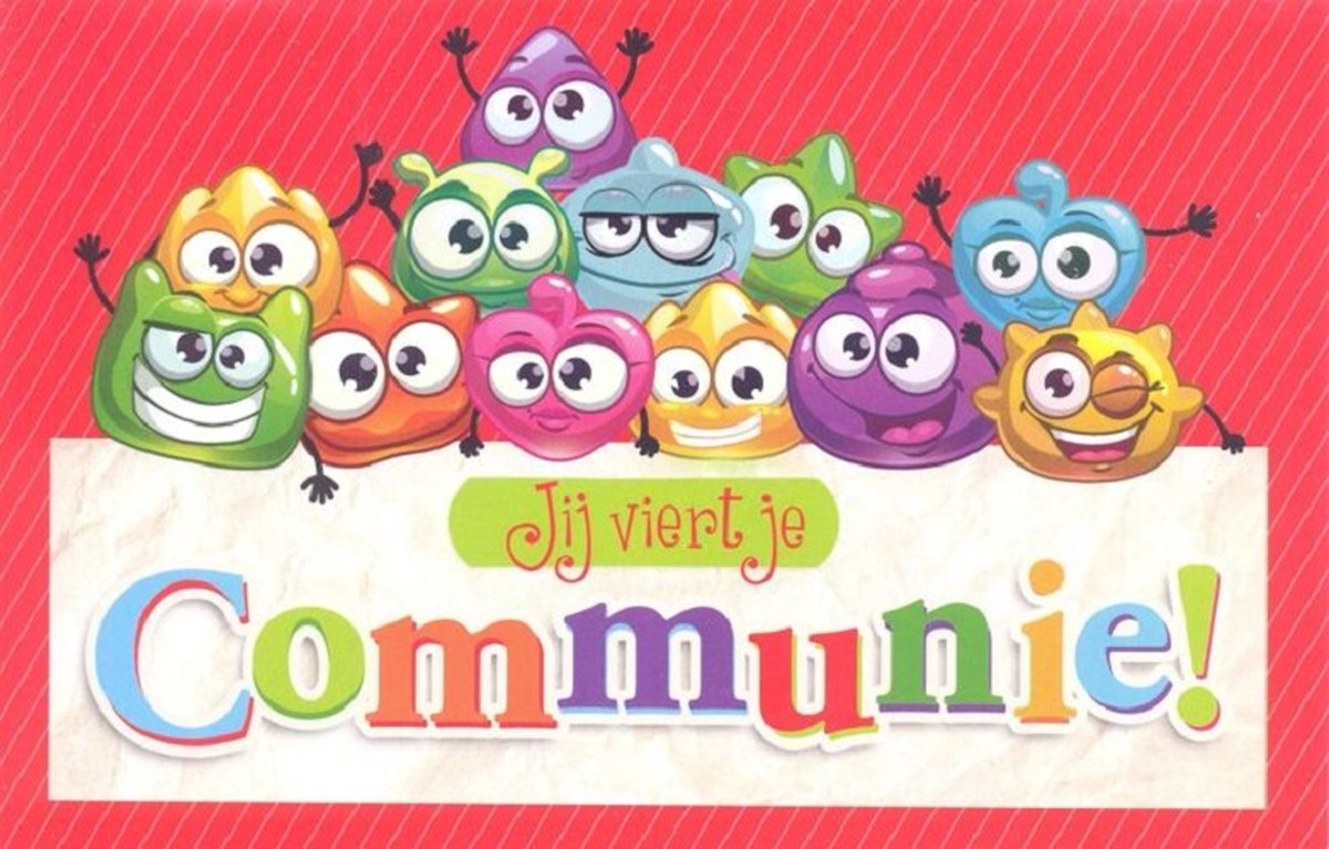 Wenskaart Jij viert je Communie - Gratis verzonden