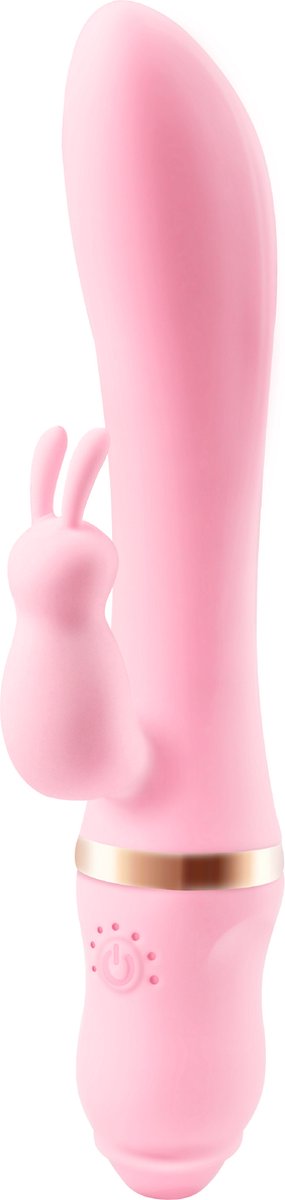 Goedkoopste Cupitoys® Tarzan vibrator met rabbit - 22,5cm - Lichtroze - 7 standen - Vibrators voor vrouwen en mannen - Sex toys voor vrouwen en mannen