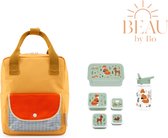 BEAU by Bo Sticky lemon rugzak + A little lovely company back to school set Bosvriendjes