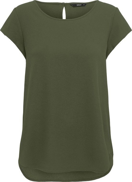 ONLY ONLNOVA LIFE VIS S/ S TOP SOLID Top Femme - Taille 40
