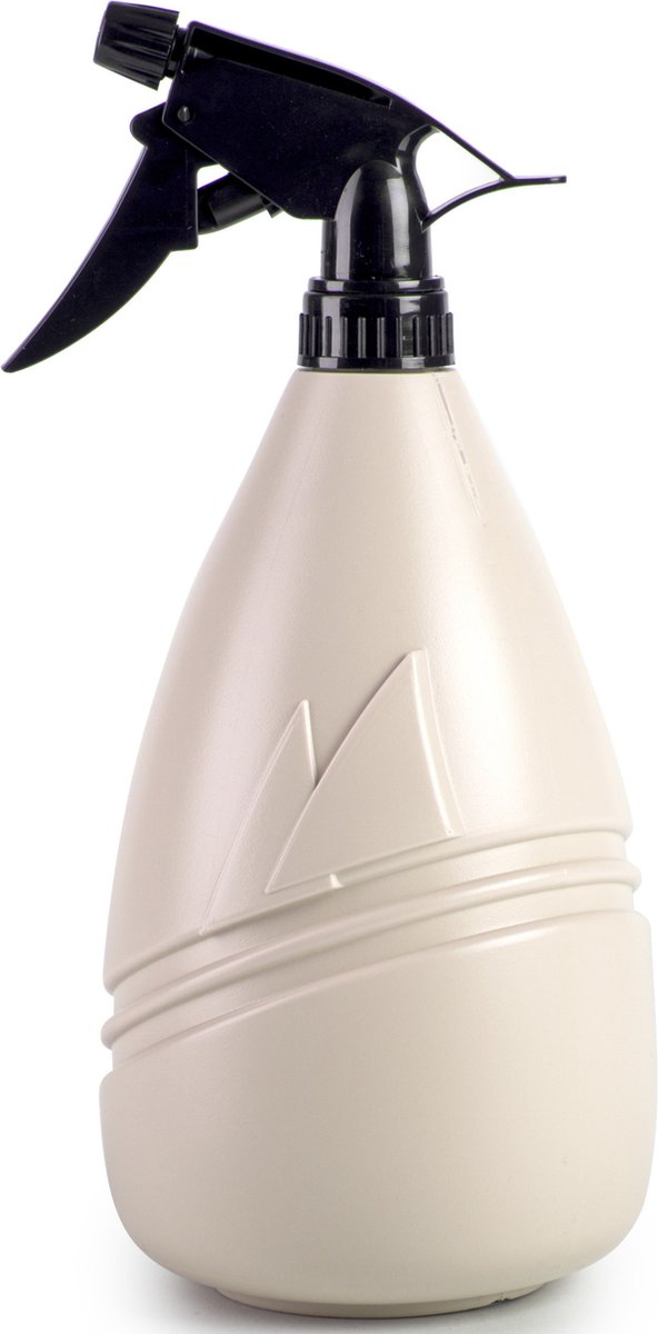 PLASTICFORTE Plantenspuit met een inhoud van 1150 ml beige verstuiver kop 26 cm kunststof