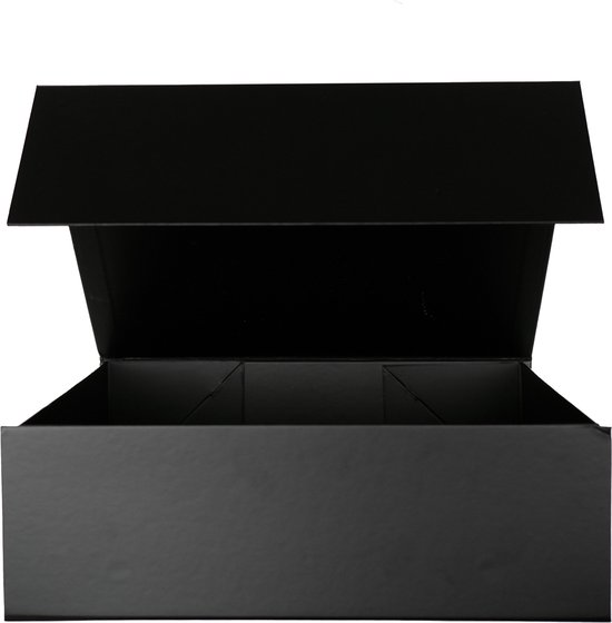 Giftbox met magnetische sluiting - Zwart afm. 30x23.5x10cm - Doos - Cadeauset - Dames cadeau - Relax Cadeau - Verwenpakket - Valentijnscadeau - luxe cadeau doos - Geschenkset - Moederdag cadeau
