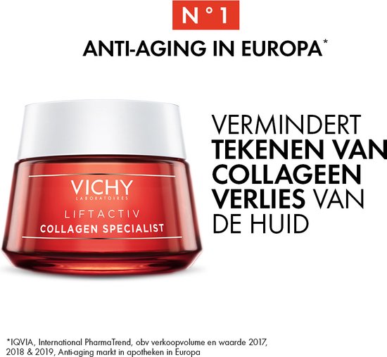 Vichy Liftactiv Collagen Specialist Dagcrème- Anti-Aging - voor elk huidtype - 50ml - VICHY