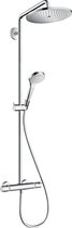 Set de douche Showerpipe 280 avec thermostat, EcoSmart 9 l/min, chrome