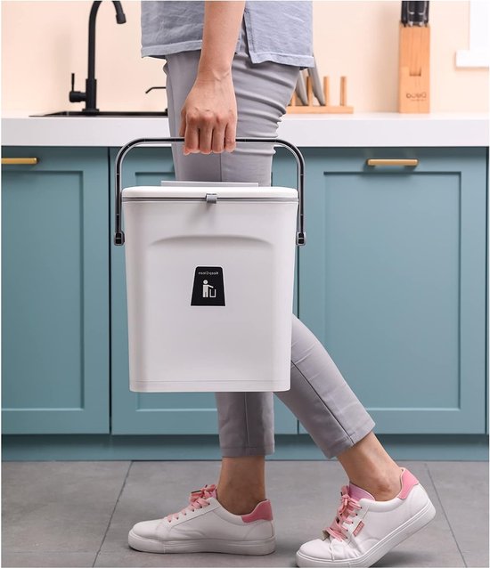 Prullenbak Effen Kleur Prullenbak, Multifunctionele Binnen Pedaalemmer Creatieve Huishoudelijke Badkamer Keuken Vuilnisbak Binnen (Roze 12L