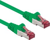 S/FTP CAT6A 10 Gigabit Netwerkkabel - CU - 0,5 meter - Groen