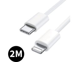 USB-C naar 8 Pin Kabel 2M - 20W Fast Charging Chip - Snellader Oplader Kabel 2 Meter voor X, Xr, Xs, Xs Max, 11, 11 Pro, 11 Pro Max, 12, 12 Mini, 12 Pro, 12 Pro Max, 13, 13 Mini, 13 Pro, 13 Pro Max