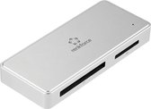 Renkforce RF-PCR-400 Externe geheugenkaartlezer / hub USB-C 5Gbps, USB-A Zilver