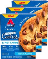 Atkins | Protein Cookies | Chocolate Chip | 3 stuks | 3 x 39 gram