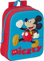 Schoolrugzak Mickey Mouse Clubhouse 3D Rood Blauw 22 x 27 x 10 cm