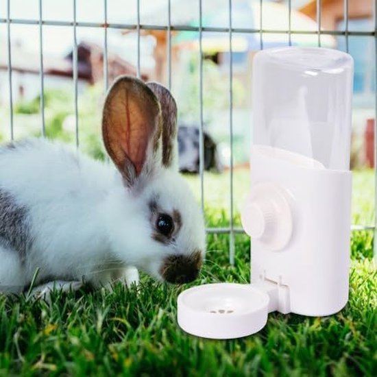 Konijn Waterfles, 600ml Hangende Automatische Waterdispenser Door Zwaartekrachtstroom Voor Konijn Chinchilla Guinea Fretten Yvan