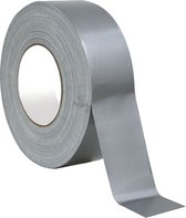 Duct tape - 50mm breed - 25 meter - Grijs