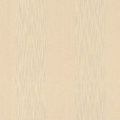 Papier peint à rayures Profhome 956605-GU papier peint textile structuré à rayures jaune mat 5,33 m2