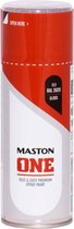 Maston ONE - spuitlak - hoogglans - verkeersrood (RAL 3020) - 400 ml