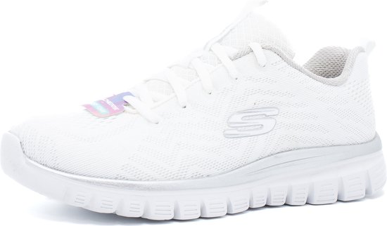 Skechers - GRACEFUL - GET CONNECTED - White Silver