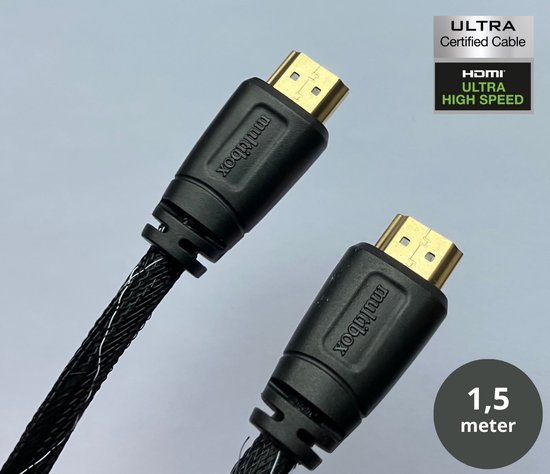 Multibox HDMI Kabel - 1,5 meter - 4K Ultra HD - HDMI naar HDMI