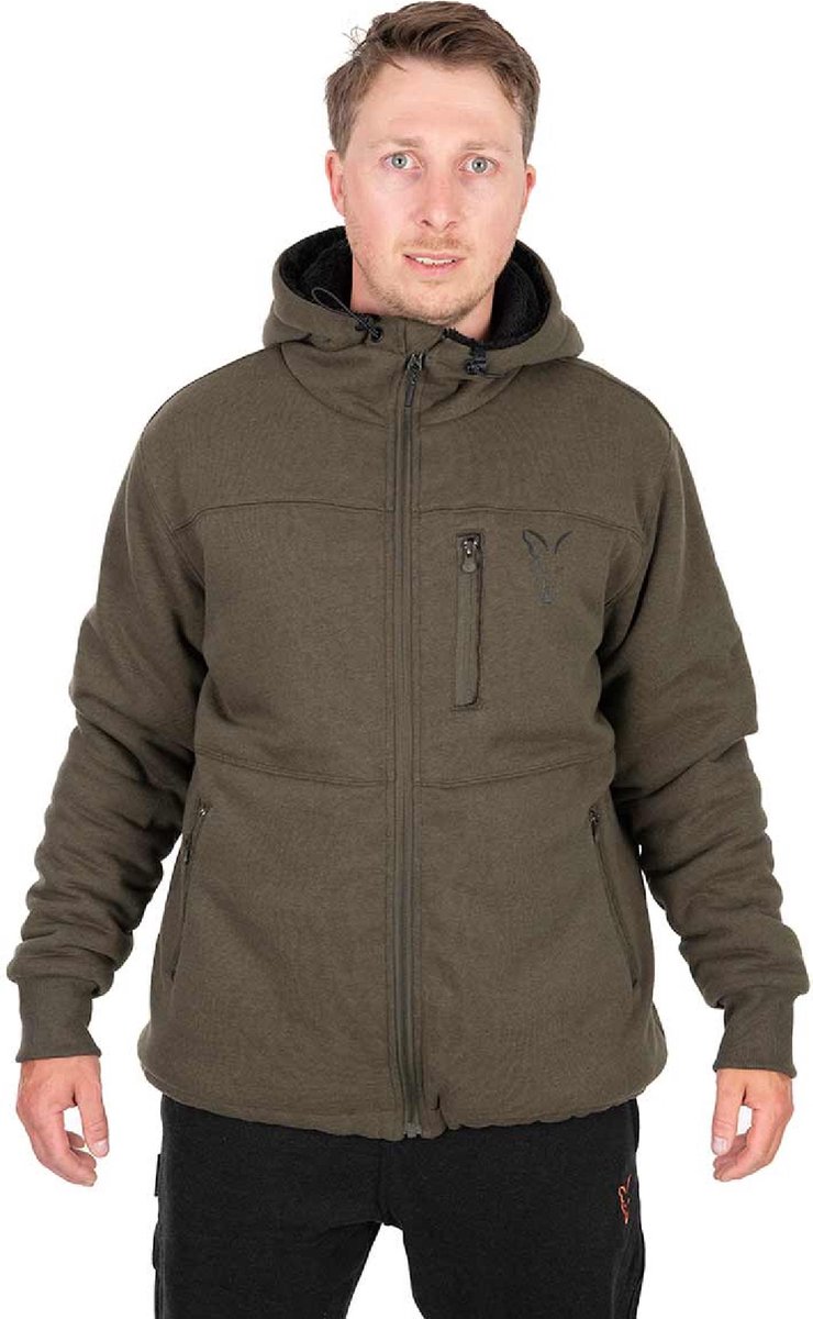 Fox Collection Sherpa Jacket & Medium Zwart