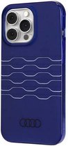 Audi IML Grille Pattern Back Case (MagSafe Compatible) - Geschikt voor Apple iPhone 13 Pro Max (6.7") - Blauw