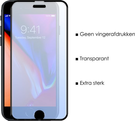 Protecteur d'écran adapté pour iPhone 6 Plus Protecteur d'écran en Tempered Glass Couverture complète en Glas trempé - 2x