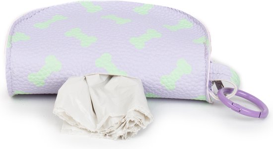 Helio Ferretti Distributeur de sacs à déjections canines Violet