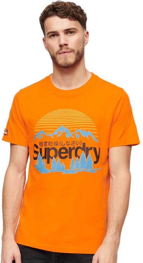 Superdry Great Outdoors Nr Graphic T-shirt Met Korte Mouwen Oranje S Man
