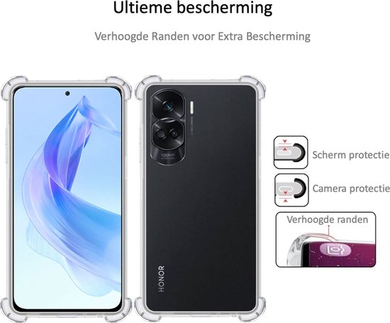 Convient pour Honor 90 Lite - Coque - Coque Antichoc - Housse Transparente