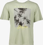 Produkt heren T-shirt met palmbomen lichtgroen - Maat XL