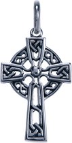 Hetty'S - Keltisch kruis met fraaie motieven - echt zilver