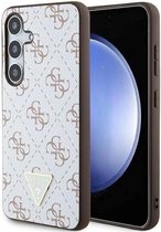 Guess 4G Triangle Logo Back Case - Geschikt voor Samsung Galaxy S24 Plus (S926) - Wit