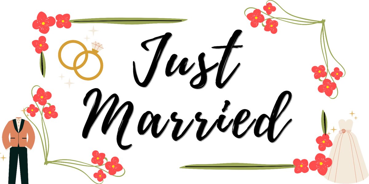 Just Married Spandoek - Bruiloft 150x300cm