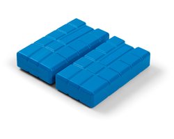 Steamy Koelelement Medium - Set van 2 stuks - 2 x 400 gram - Koelelementen voor koelbox - blauw - 16x9x3 cm
