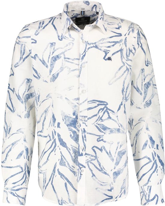Lerros Overhemd Shirt Met Lange Mouwen 2441016 100 Mannen Maat - XL