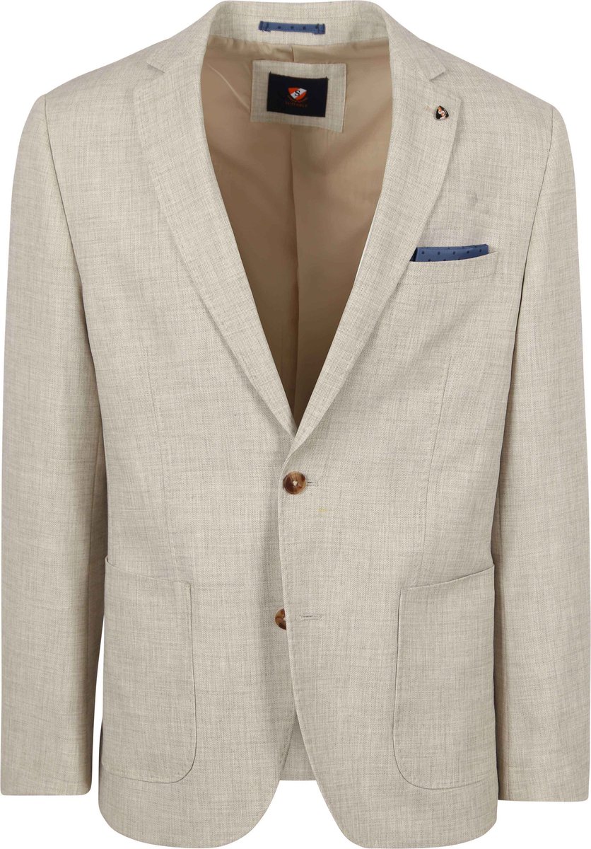 Suitable Colbert Leek Beige - Maat 46 - Heren blazer