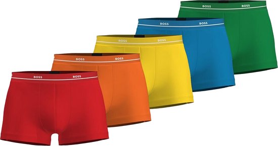 HUGO BOSS Essential trunks (5-pack) - heren boxers kort - multicolor - Maat: L