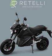 Retelli Drago - e-scooter - cyclomoteur de sport - noir mat - batterie 32AH