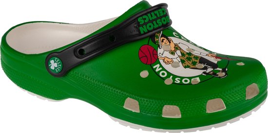 Crocs Classic NBA Boston Celtics Clog 209442-100, Homme, Vert, Slippers, taille: 44