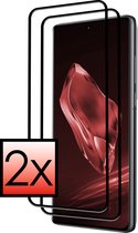 Screenprotector Geschikt voor OnePlus 12 Screenprotector Tempered Glass Gehard Glas Full Cover - 2x