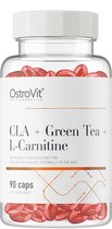 Supplementen - CLA - Green Tea - L-carnitine - 90 Softgels - OstroVit - Vetverbranders, Fatburner Formule!