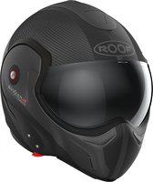 ROOF - RO9 BOXXER 2 CARBON WONDER MATT BLACK - Maat XXL - Integraal helm - Scooter helm - Motorhelm - Zwart