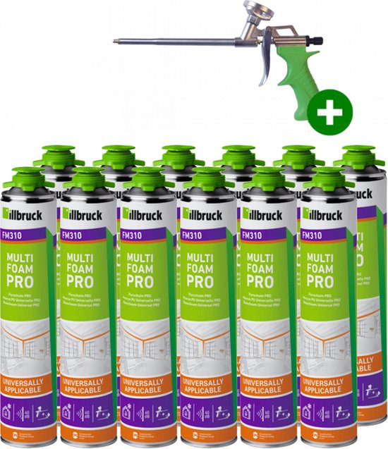Illbruck Purschuim FM310 750ml met purpistool (Set van 12 bussen)