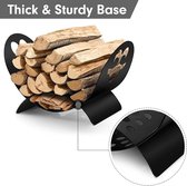 Brandhoutrek - Firewood Rack Metal Firewood Rack for Indoor and Outdoor ‎33.02 x 48.26 x 30.48 cm