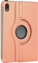 Draaibare Bookcase - Geschikt voor iPad Mini Hoes 6e Generatie - 8.3 inch (2021) - Roze Goud