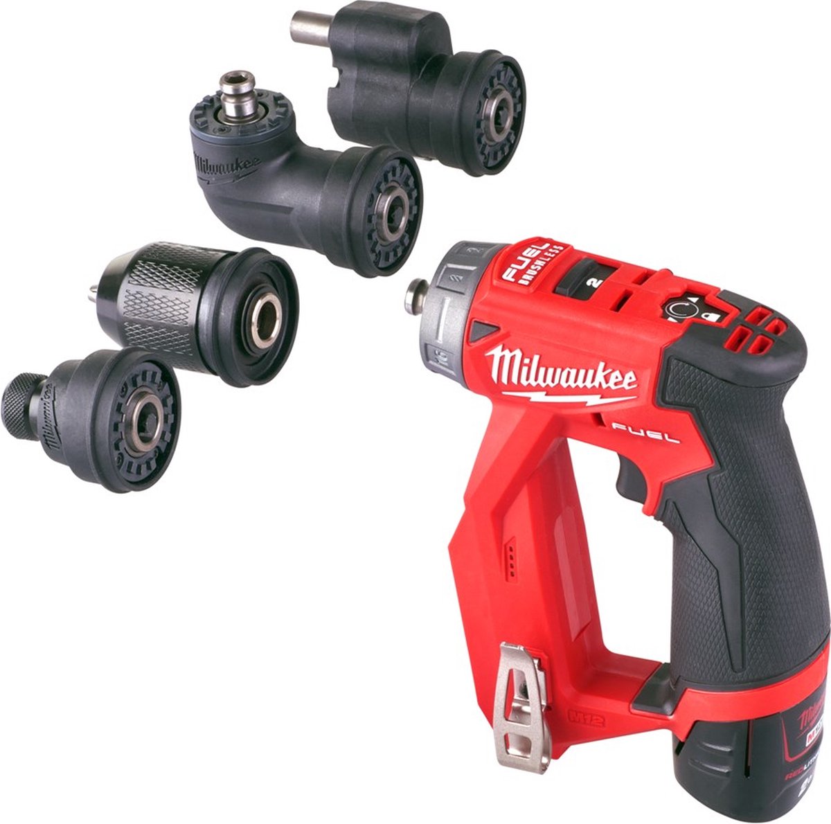 Milwaukee M12 FDDXKIT-202X 12V Li-Ion accu boor-/schroefmachine set (2x 2.0Ah accu) in HD-Box - 34Nm