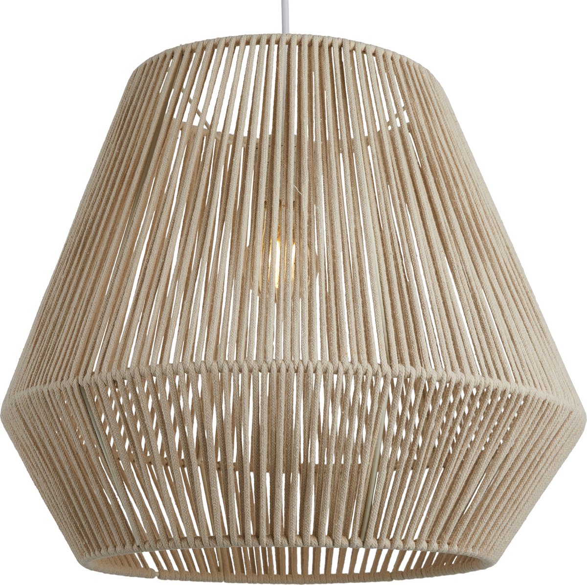 Lighto | Hanglamp Rotan Naturel Ø44 cm - Plafondlamp - Japandi Lamp - Eetkamer - Slaapkamer - Woonkamer - Reed