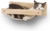 Kattenhangmat, aan de muur bevestigd, grote kattenplank - moderne bedden en zitstokken - hoogwaardig kattenmeubilair om in te slapen, spelen, klimmen en loungen - tot 18 kg draagvermogen