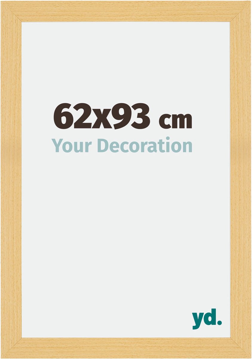yd. Your Decoration - Fotolijst 62x93 cm - MDF - Beuken Decor - Mura