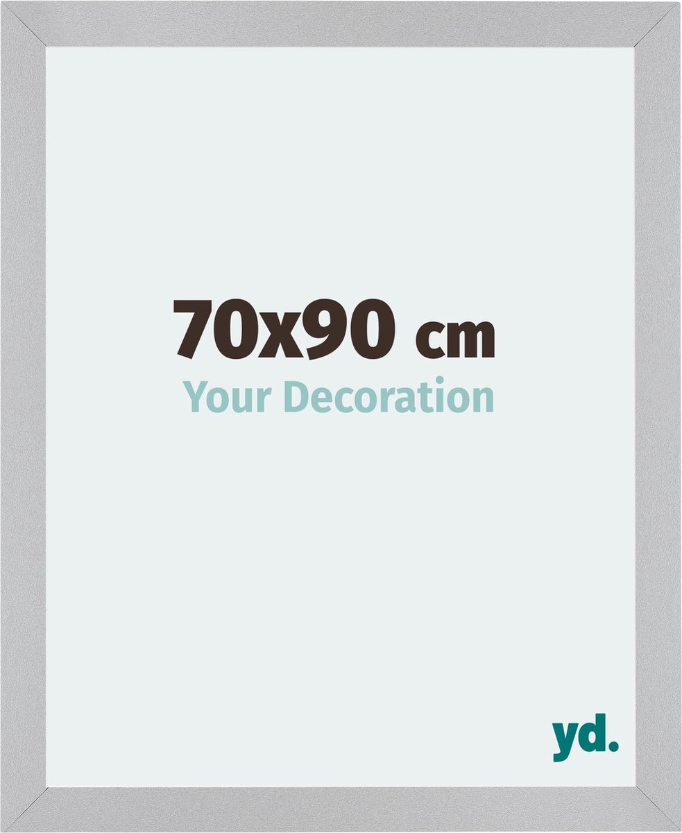 yd. Your Decoration - Fotolijst 70x90 cm - MDF - Zilver Mat - Mura